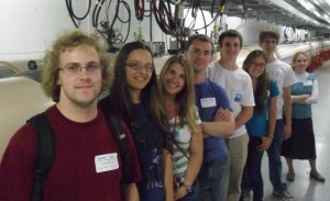The physics REU students on a field trip to Brookhaven National Laboratory on Long Island. I am second from the left.